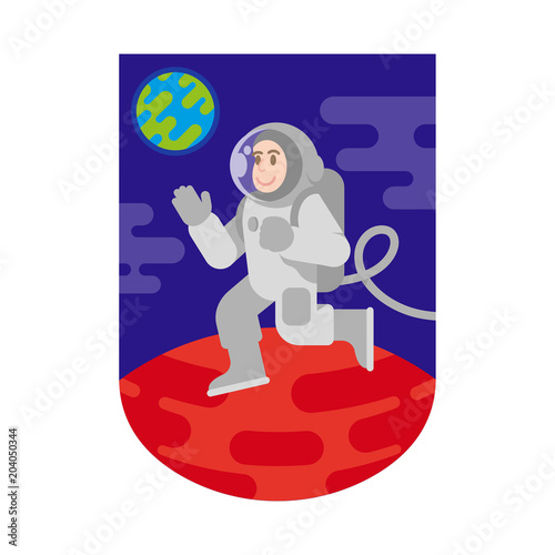 Patch with astronaut 