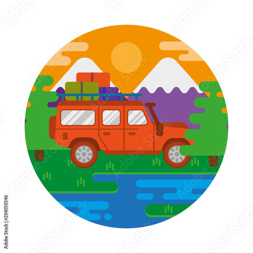 Travel truck car 