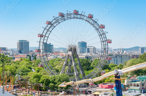Ferris Wheel in the Prater in Vienna - Riesenrad photo