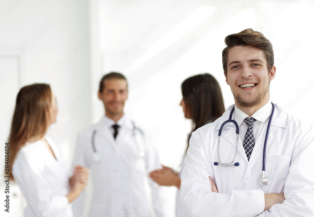 doctor therapist on the background of the office doctor therapist on the background of the office