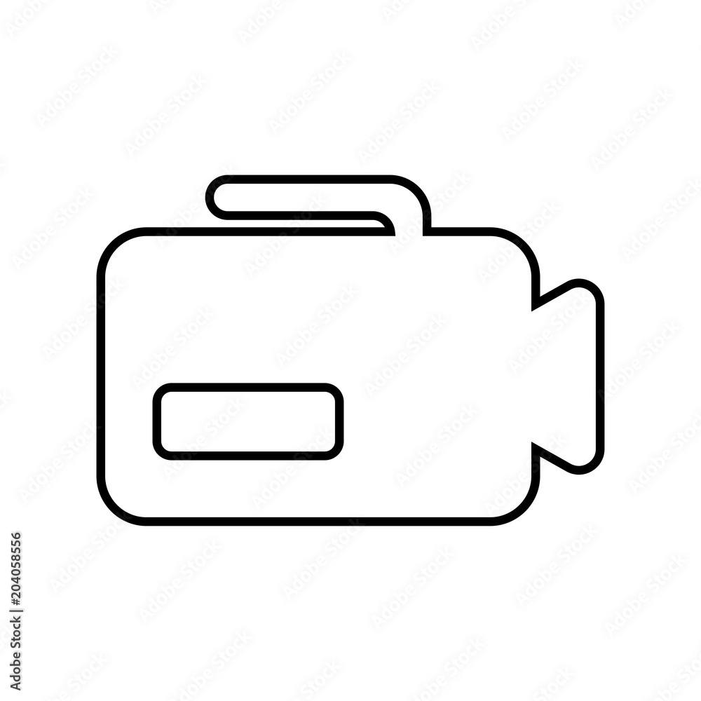 Camcorder outline icon Camcorder outline icon