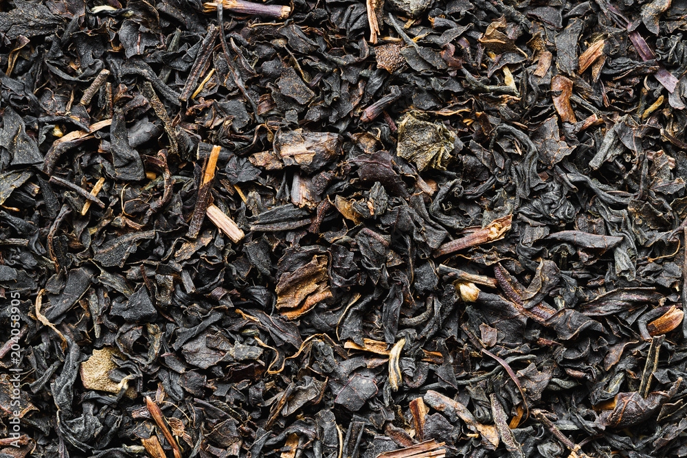Background from black tea. Closeup Background from black tea. Closeup