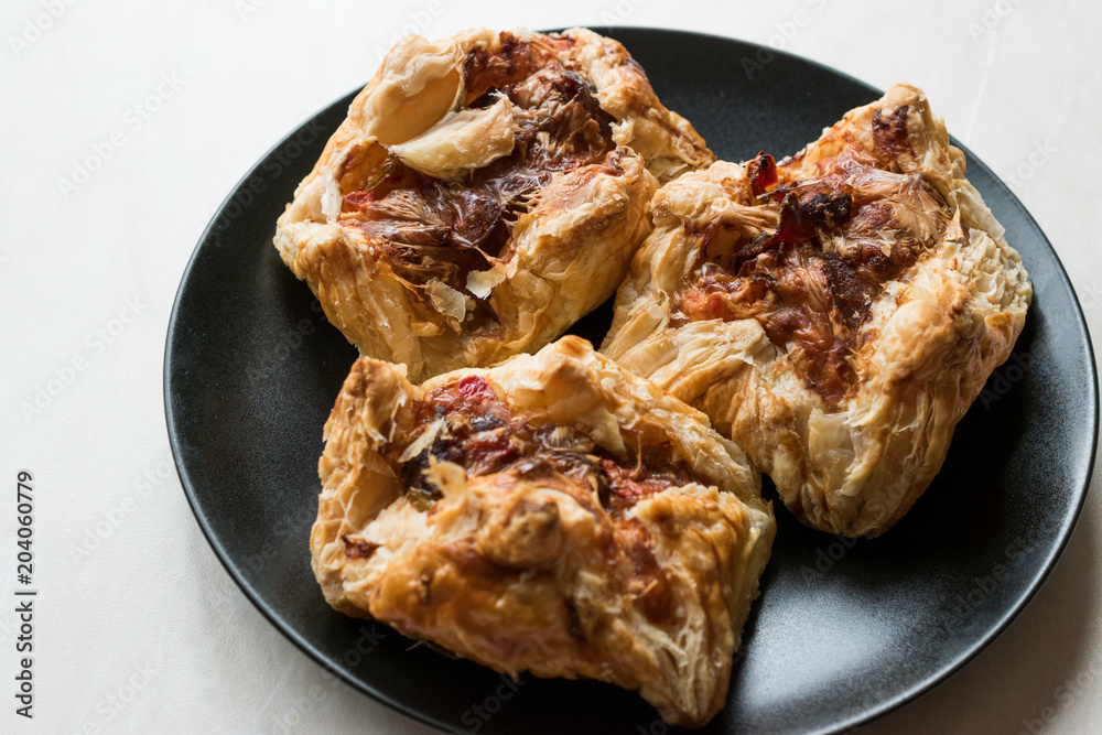 Turkish Bohca Borek with Pastrami / Pastirma Burek Turkish Bohca Borek with Pastrami / Pastirma Burek