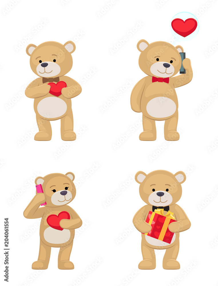 I Love You and Me Teddy Bears Vector I Love You and Me Teddy Bears Vector