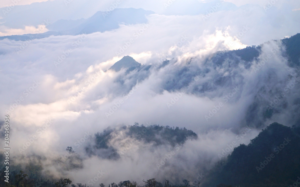 above the clouds, fansipan