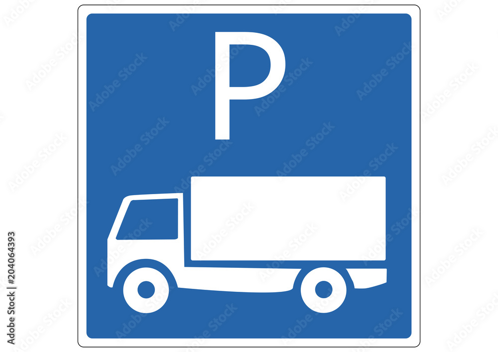 Schild LKW-Parkplatz Schild LKW-Parkplatz
