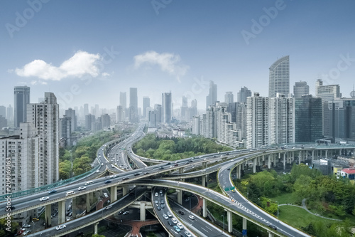 city interchange in shanghai