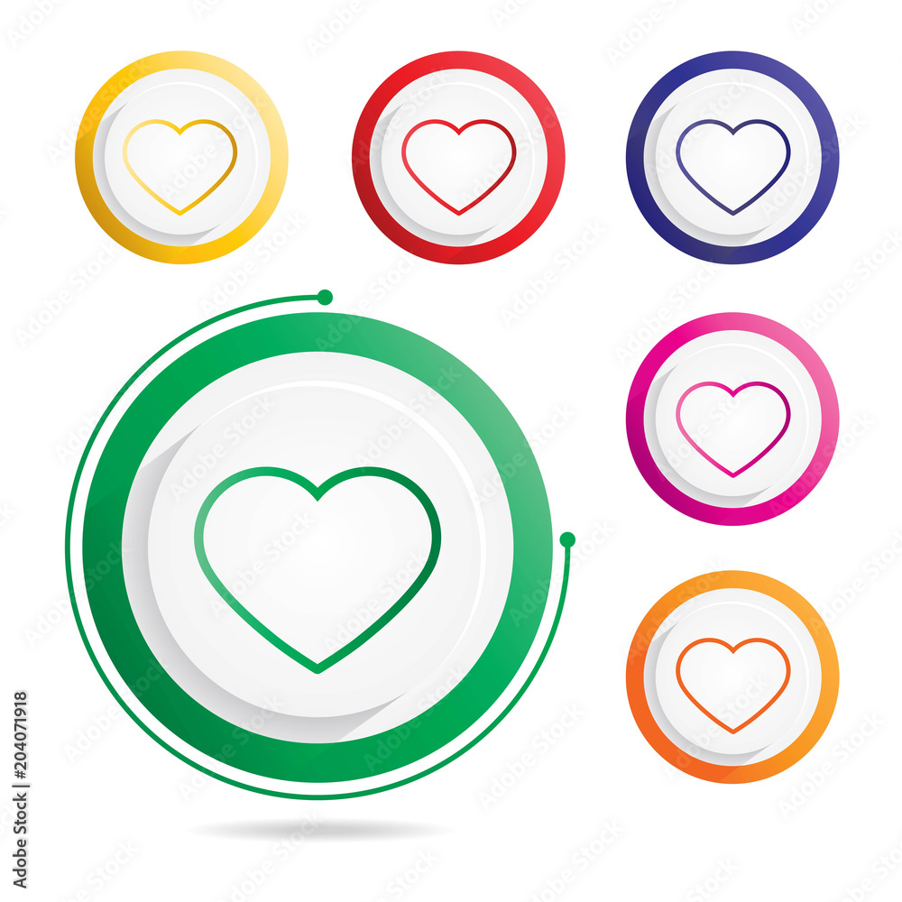 Love and Valentine’s day line icons Love and Valentine’s day line icons