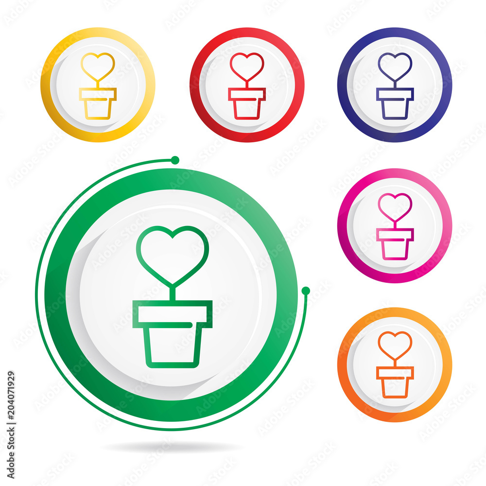 Love and Valentine’s day line icons Love and Valentine’s day line icons