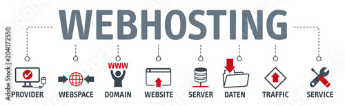 Banner webhosting concept