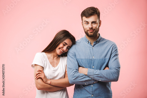Portrait of a lovely young couple