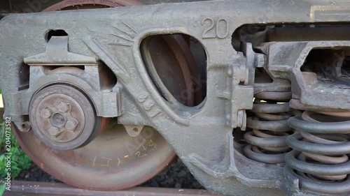 Traveling along train wheels