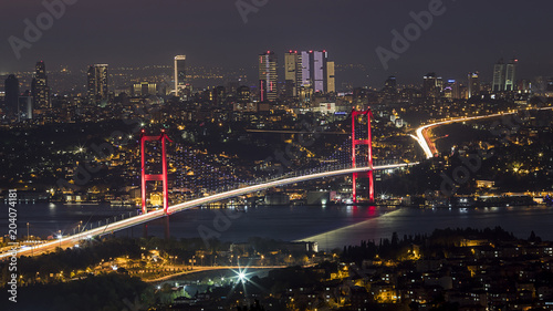 Panoramic Cityscape , Bospurus Bridge photo