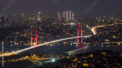 Panoramic Cityscape , Bospurus Bridge