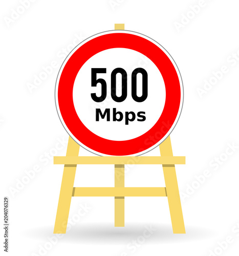 High speed internet as a road sign