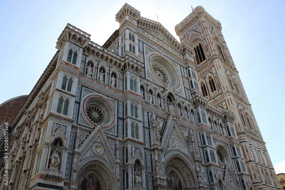 Beautiful Florence Cathedral and the clear sky
