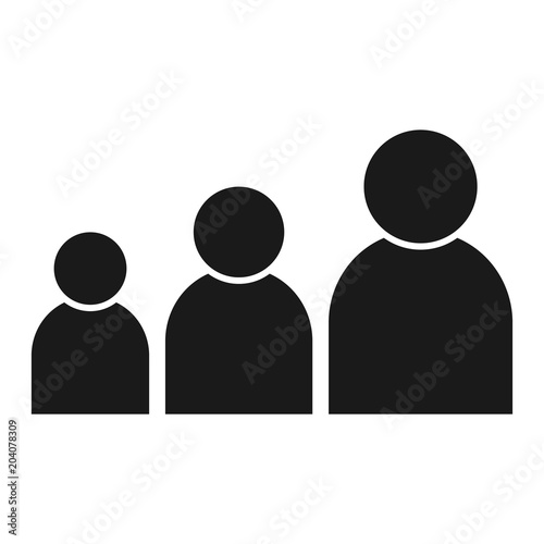 General audience. people group icon vector