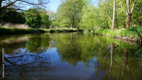 Fluss  Gew  sser in Hamburg - die Bille