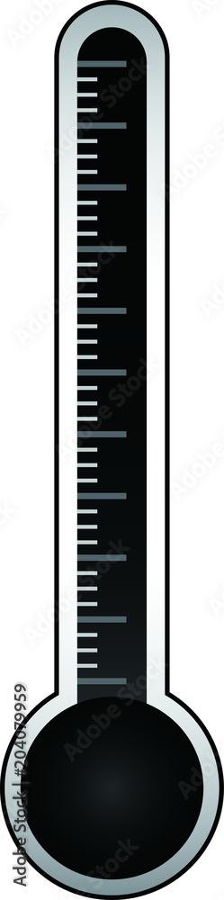 Stylish Monochrome Thermometer illustration 1 Stylish Monochrome Thermometer illustration 1