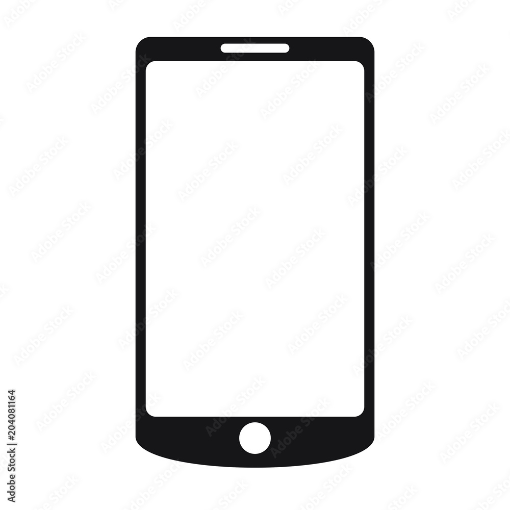 Smartphone icon, mobile phone vector illustration. Smartphone icon, mobile phone vector illustration.