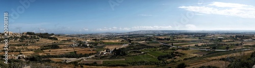 panorama seen from the city of Mdina