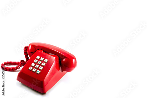 Canvastavla Red vintage telephone