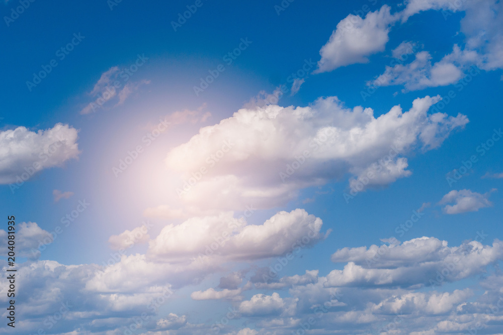 Beautiful sky with clouds in early May Beautiful sky with clouds in early May