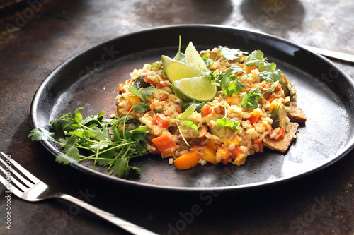 Dieta wegetariańska. Stir-fry limonkowo kolendrowe 