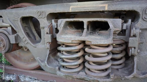 Traveling along train wheels