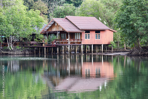 House on a river at Koh Kood island