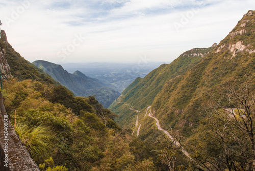 Serra do Rio do Rastro Santa Catarina Brazil  located in the south of the state  has 14 km of extension  and altimetry of 1400 meters above sea level.
