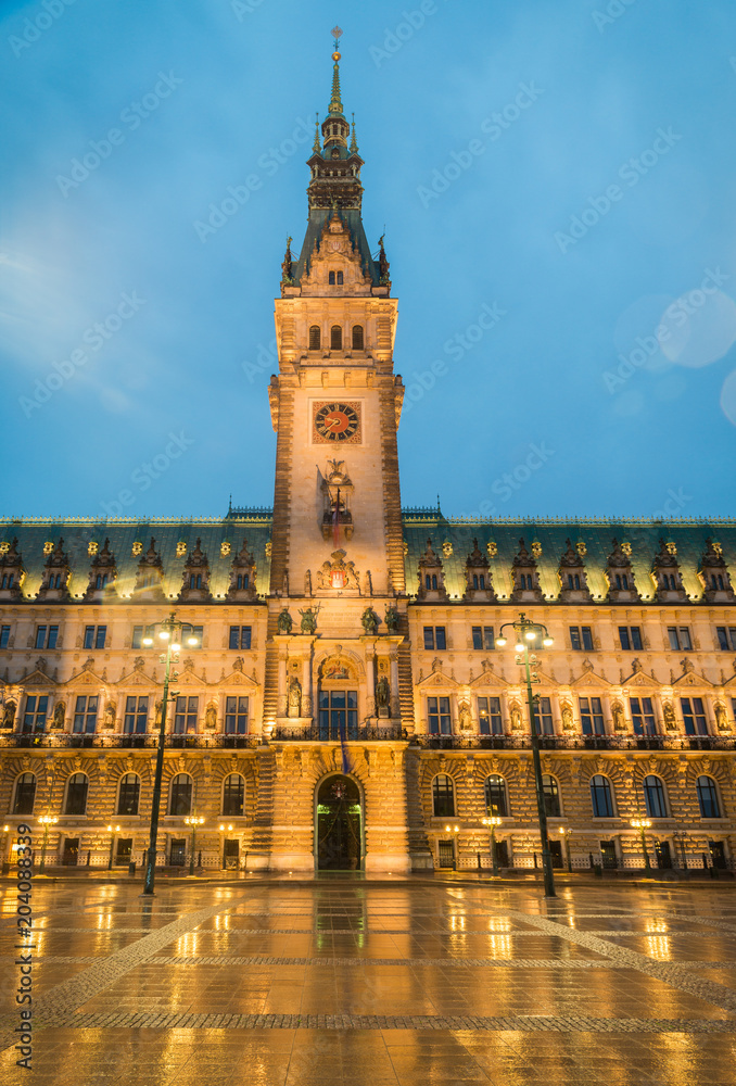 Town Hall of Hamburg, Germany