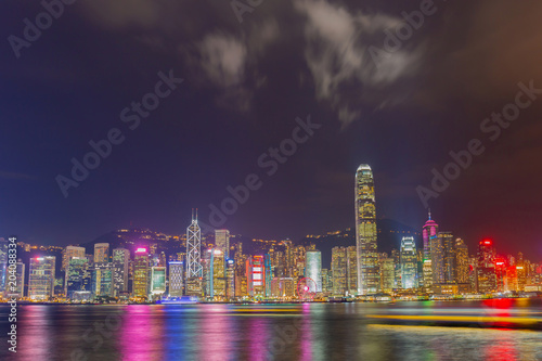 Hong Kong at night from across Victoria Harbor © JU.STOCKER