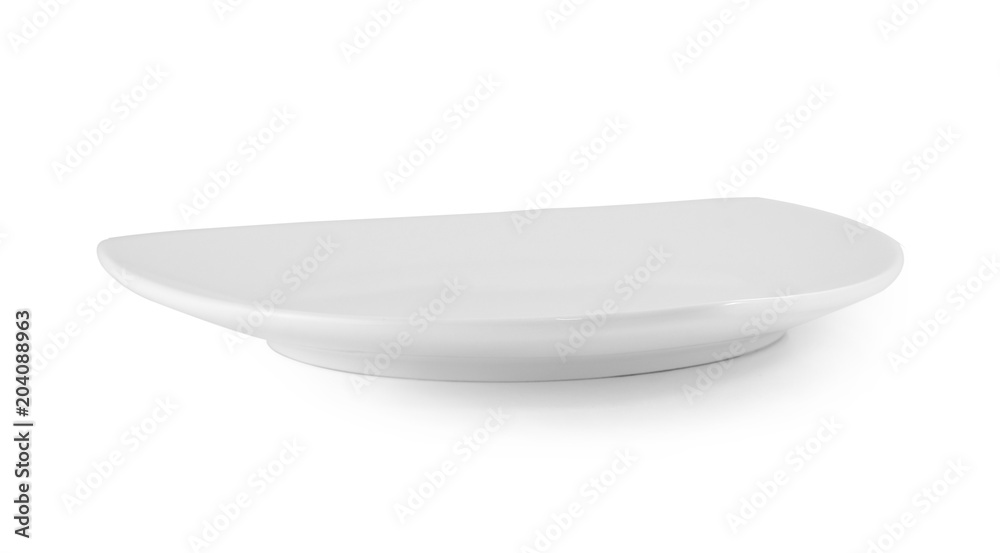 plate on white background