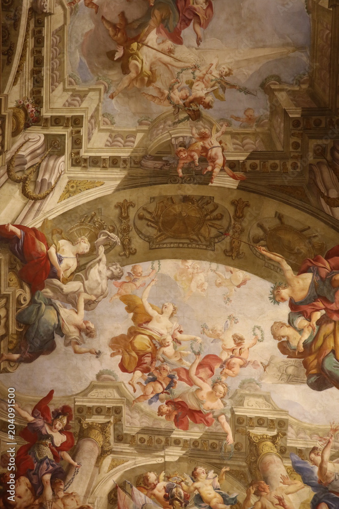 Fototapeta premium Fresque religieuse du Palais Kinský à Vienne