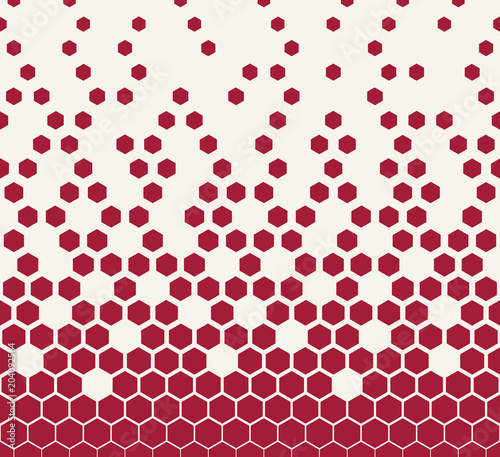 hexagon halftone geometric vector patter