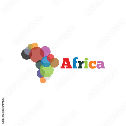 Africa abstract logo icon template