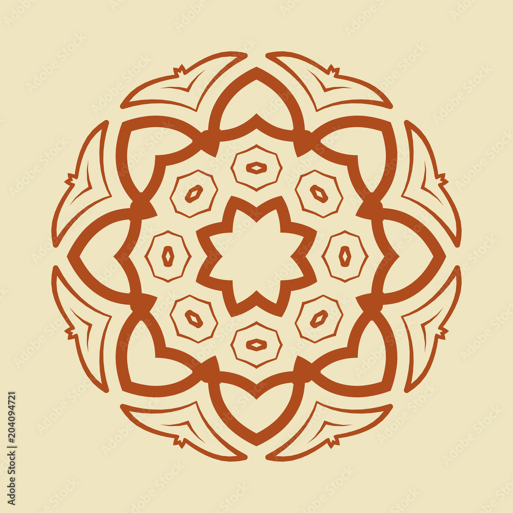 Round Ornament Pattern Round Ornament Pattern