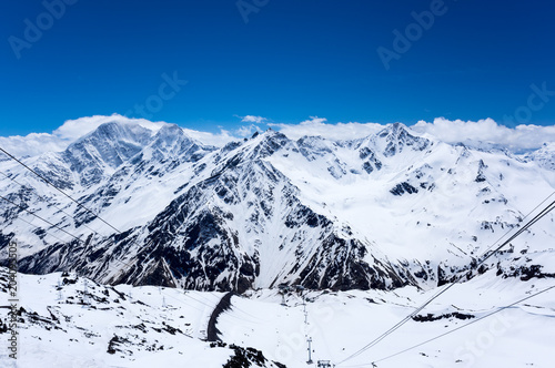 Caucasus mountains in Russia