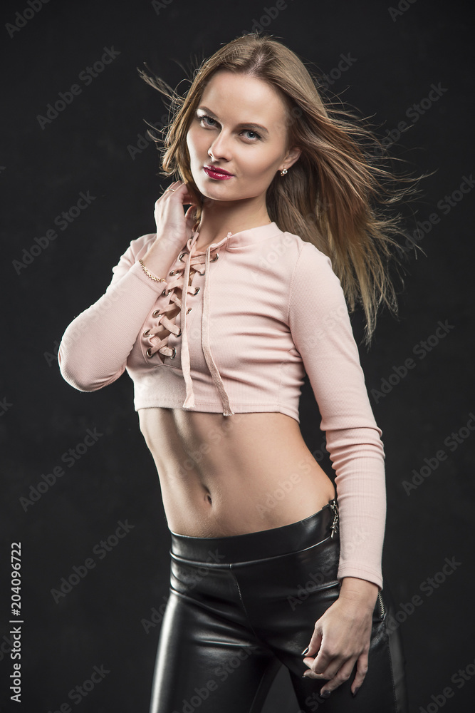 Beautiful girl in the studio Beautiful girl in the studio