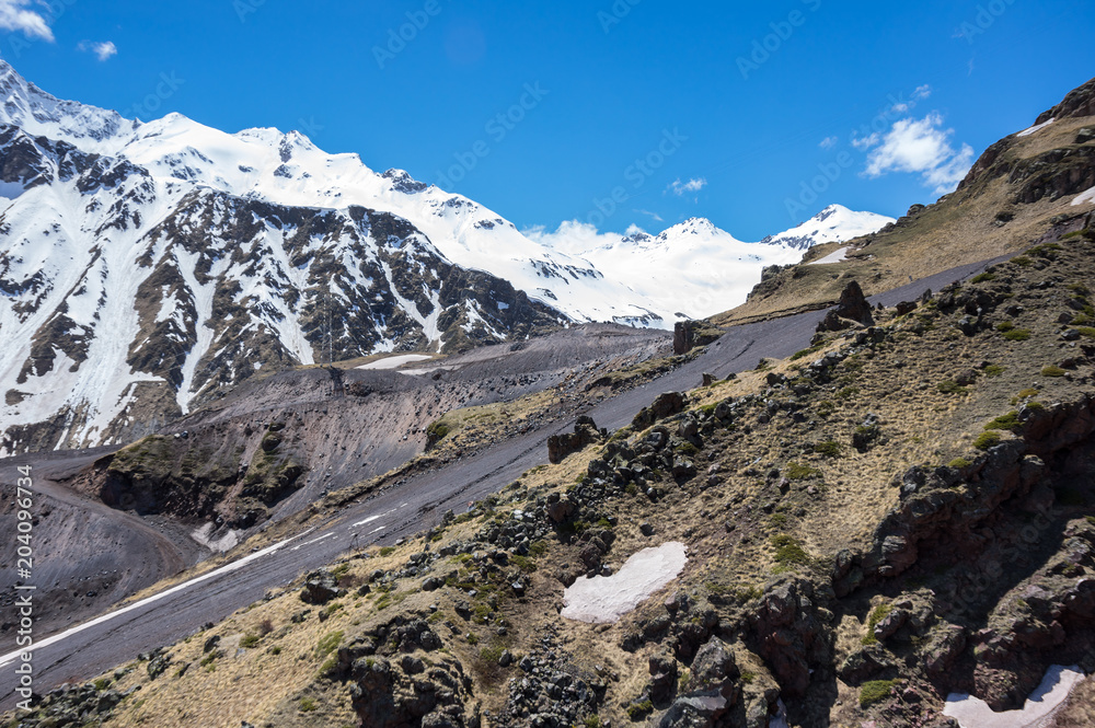 Fototapeta premium Caucasus mountains in Russia