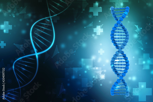 3d render of dna structure, Medical abstract background