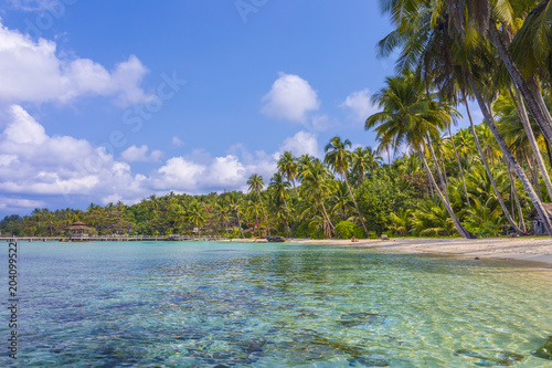 Tropical beach on an Island nr Ko Chang, Thailand photo