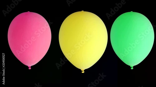 Drei bunte Ballons Freisteller