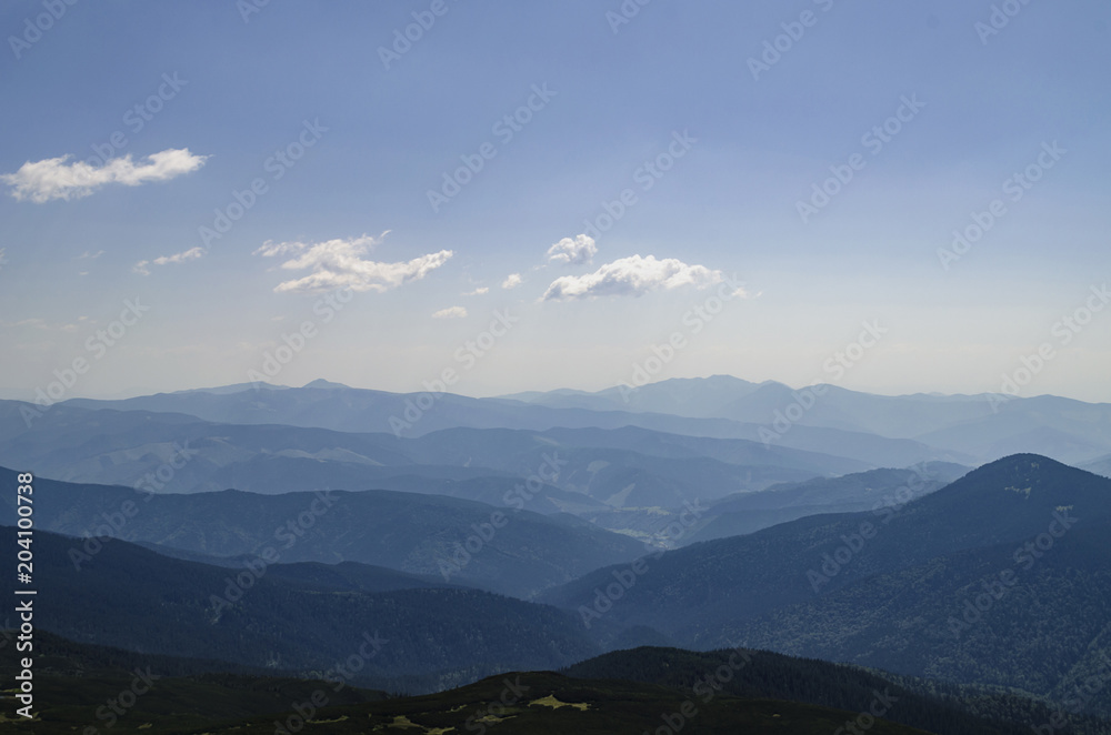 Fototapeta premium beautiful landscape of mountains