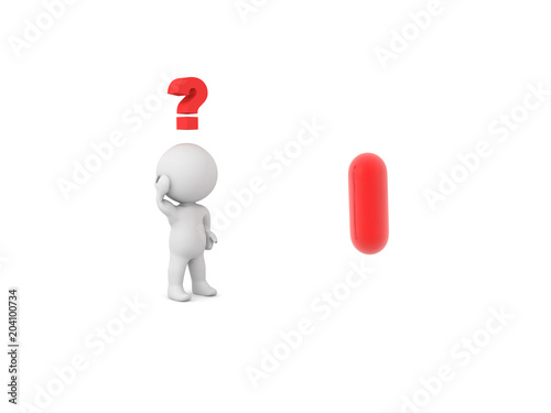 3D Character doesn't know if he should take the red pill