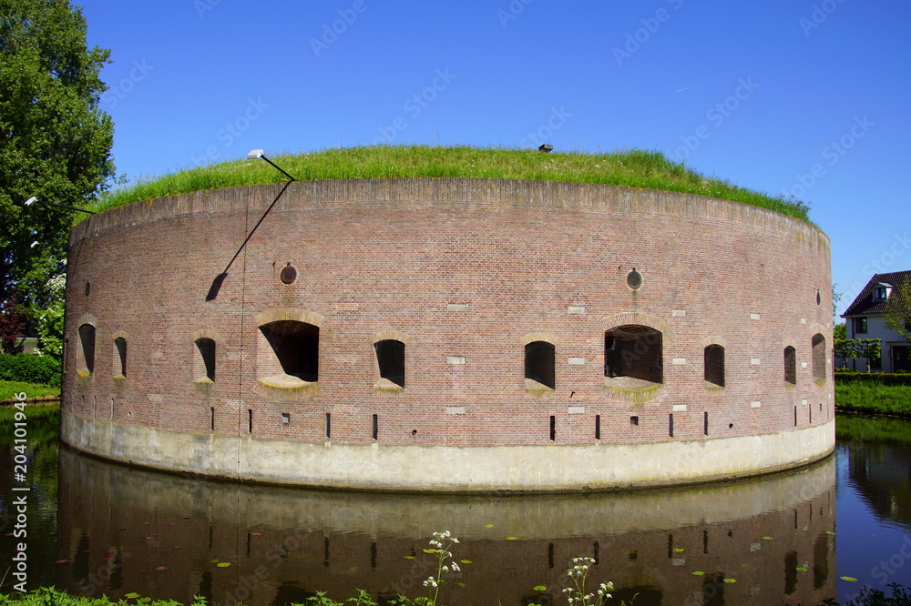 Fortress at the Ossenmarkt  in Weesp, the Defence Line of Amsterdam.
