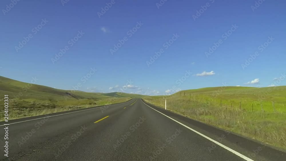 Sunny spring drive through Central Washington Sunny spring drive through Central Washington
