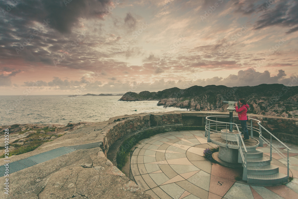 Lookout at Lindesnes Lighthouse in Norway