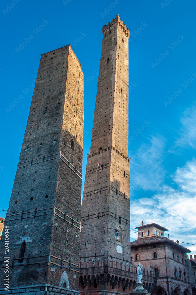 Twin Towers in Bologna Italy